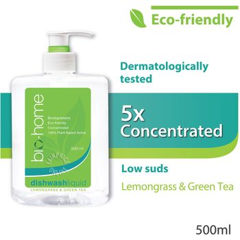 Bio Home Dishwash Liquid Lemongrass Green Tea 500ml