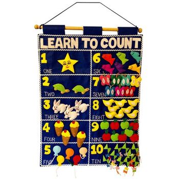 Smart Mama Soft Play Fabric Wall Chart Learn To Count Chart