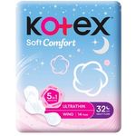 Kotex Soft Comfort 32 Cm 14 Per Pack 131g
