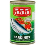 555 Sardines Tomato Sauce 155g