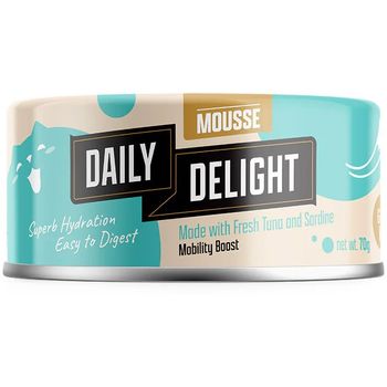 Daily Delight Cat Mousse with Tuna and Sardine 70g