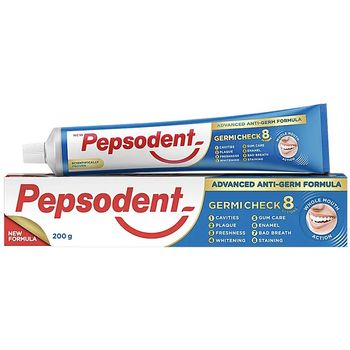 Pepsodent Germicheck Plus 12j Ubat Gigi Pelindung Kuman 200g