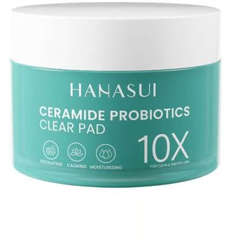 Hanasui Ceramide Probiotics Clear Pad 30 Pads Exfoliation