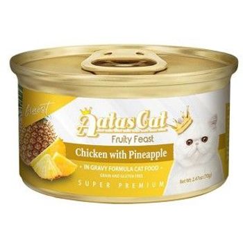 Aatas Cat Canned Food Finest Fruity Feast Chicken With Pineapple 70g