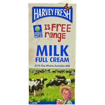 Harvey Fresh Full Cream Milk 1l