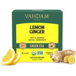 Vahdam Lemon Ginger Green Tea 15pcs 90g