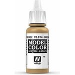 Vallejo Model Colour Acrylic Paint Green Ochre 17ml