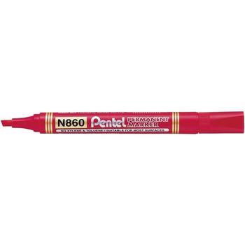 Pentel Permanent Marker Chisel Red N860