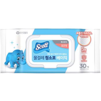 Scott Wet Floor Wipes Basic 30sheet