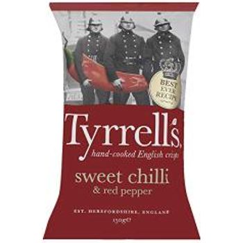 Tyrrell's Sweet Chilli And Red Pepper Crisps 150g