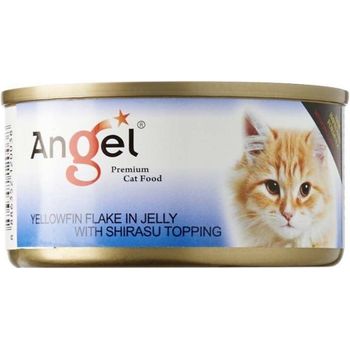 Angel Cat Canned Food Yellowfin With Shirasu In Jelly 80g