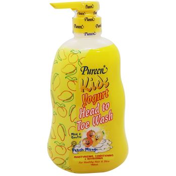 PUREEN KIDS PEACH MANGO YOGURT HEAD TO TOE WASH 750MLl