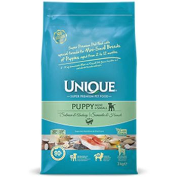 Unique Small Breed Salmon And Anchovy Puppy Food 3kg