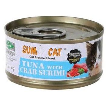 Sumo Cat Canned Food Tuna With Crab Surimi 80g