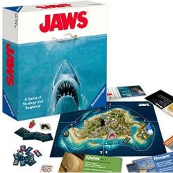 Ravensburger Jaws Board Game for Age 12 and Up A Game of Strategy and Suspense