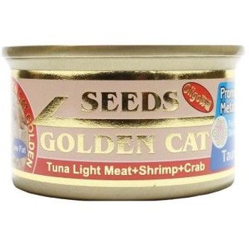 Seeds Golden Cat Canned Food Tuna Light Meat Shrimp And Crab 80g