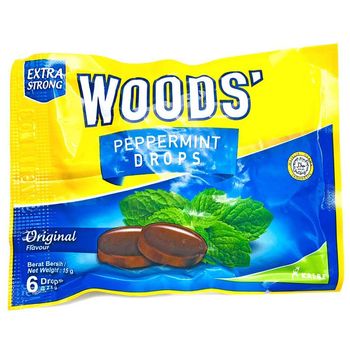 Woods' Peppermint Titisan Perisa Asli 15bagx 225g