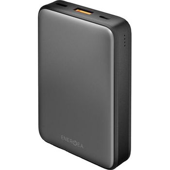 Energea Compac Mini 2 PD+QC 10,000mAh Power Bank Gunmetal Black