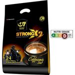 Trung Nguyen G7 Strong X2 3 In 1 Instant Coffee 24 Sticks Roasted Ground Coffee Blend Double Strength With Creamer And Sugar Suitable For Most Coffee Brewing Methods 24 Sticks X 25grstick
