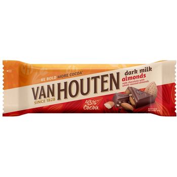 Van Houten Dark Milk Almonds 40g