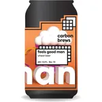 Carbon Brews Feels Good Man Wheat Beer