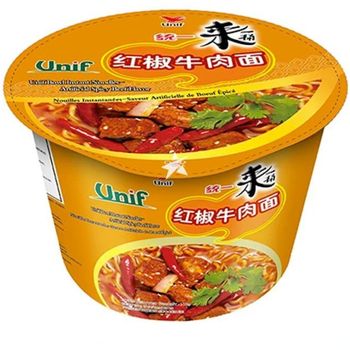 Unif Bowl Instant Noodles Artificial Spicy Beef Flavor 110g