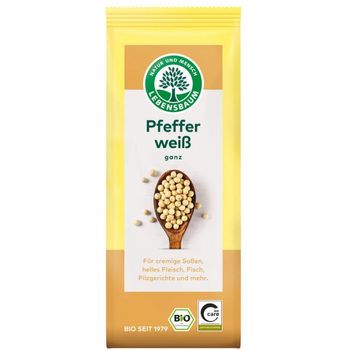 Lebensbaum Organic White Pepper Whole 50g