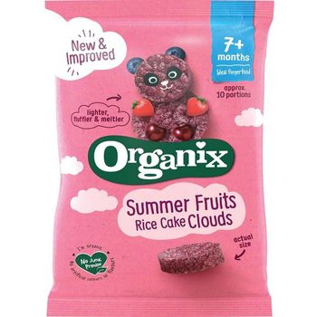 Organix - Rice Cakes, Summer Fruits Rice Cake Clouds (40g)