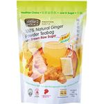 Coffee Hock 100% Natural 2-in-1 Ginger Powder Less Sugar Tea With Brown Raw Sugar 10 Teabags 12g