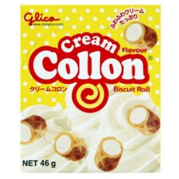 Glico Collon Biscuit Roll Cream 46g