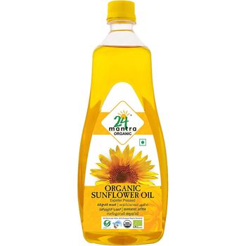 24 Mantra Organic Unrefined Sunflower Oil 1l