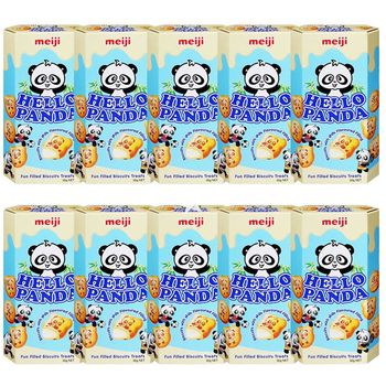Meiji Hello Panda Biscuits with Creamy Milk Filling 10pcs 50g