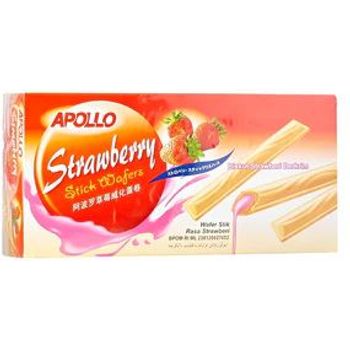 Apollo Stick Wafers Strawberry 30pcs 11g