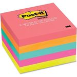 3M Post-it Notes 654-5PK, 3"x 3" Cape Town Collection 5 Pads / Pack