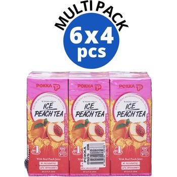 Pokka Packet Drink Ice Peach Tea 24 x 250ml