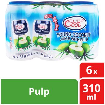 Ice Cool Young Coconut Can Juice Pulp