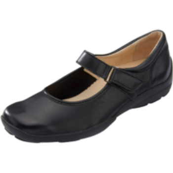 DB Wider Fit Arabella Ladies Stretch 2V Black Size 6