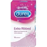 Durex Extra Ribbed Condom Set 10pcs