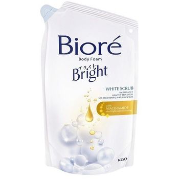 Biore Whitening Scrub Pouch Body Foam 450ml