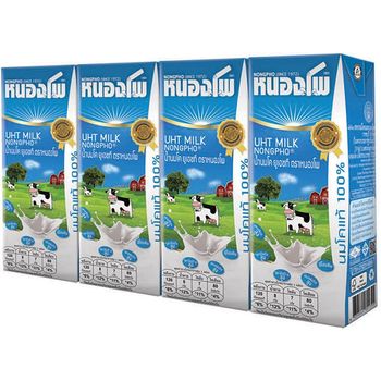Nongpho UHT Milk Plain 180ml Pack Of 4