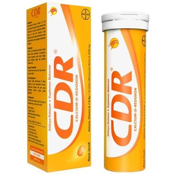 CDR Calcium D Redoxon Rasa Jeruk Effervescent 10pcs