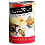 Fussie Cat Canned Food Wild Caught Tuna With Crab Surimi 400g
