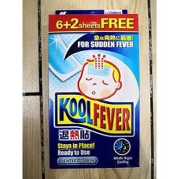 Japan Kobayashi Kool Fever Whole Night Cool 62 Sheets Gentle To Skin For Children