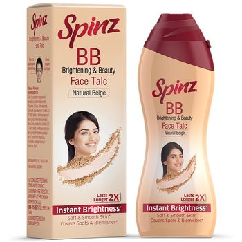 Spinz BB Talc Instant Glow Cover Spots And Blemishes 100g