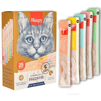 Wanpy Cat Treat Mixed Pack 25 x 14g