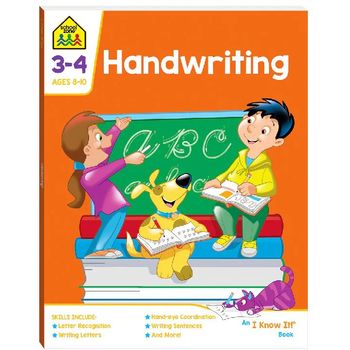 School Zone An I Know It Book Handwriting