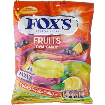 Fox's Crystal Clear Fruits Oval Candy 125g