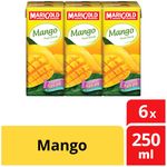 Marigold Packet Fruit Mango 6 x 250ml