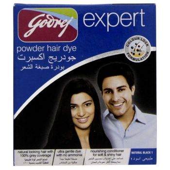 Godrej powder hair dye Natural Black 9g