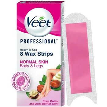 Veet Professional Waxing Strips Kit - For Normal Skin, 8 pcs